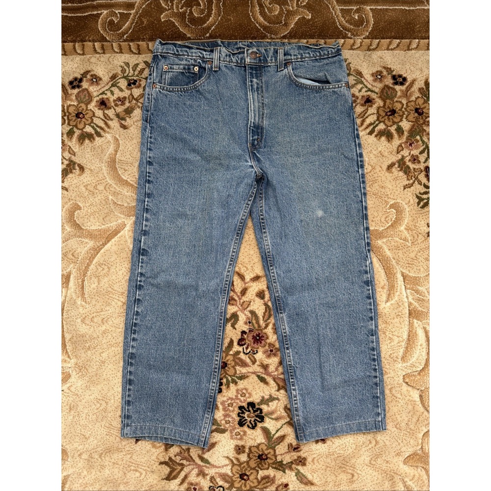 Levi's 505 Jeans Men 38x30 Blue Good Vintage 90s Made in USA Straight Leg